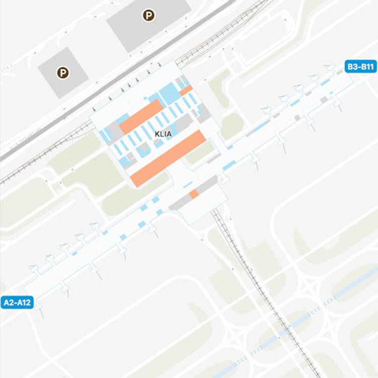 Kuala Lumpur Airport Satellite Terminal Interactive Map Guide   Kuala Lumpur KUL Main Terminal 