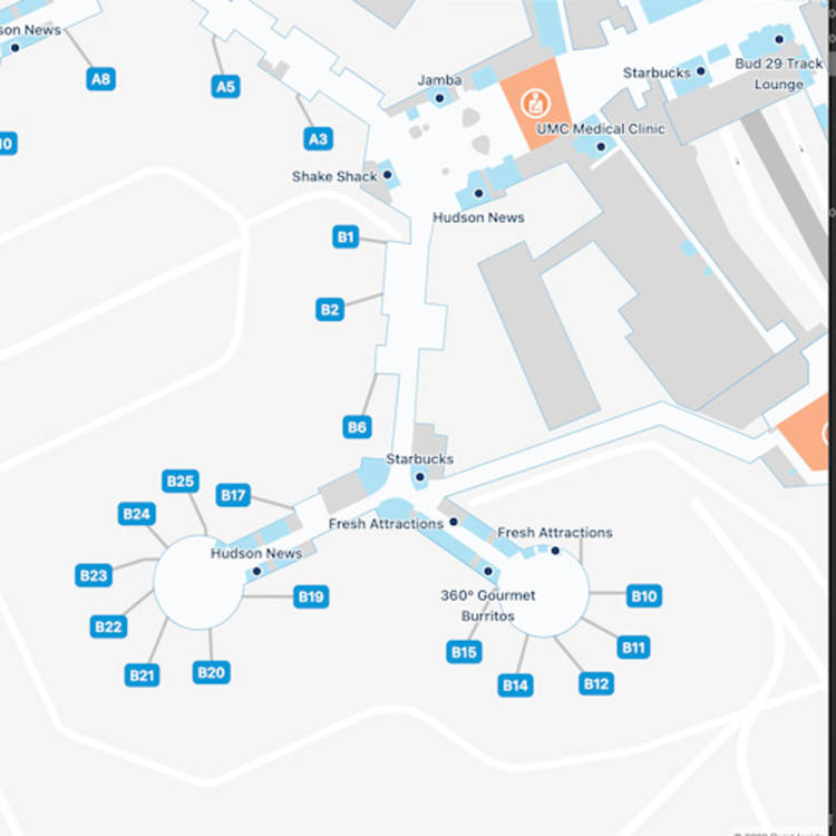 Las Vegas Airport Map Guide to LAS's Terminals