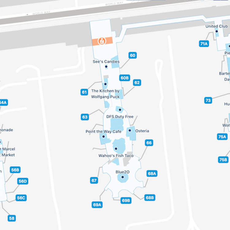 Los Angeles Airport Terminal 6 Map & Guide