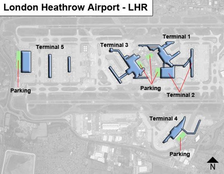 London Heathrow Airport Map Guide to LHR's Terminals