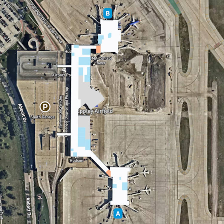 Omaha Airport Map Guide to OMA's Terminals