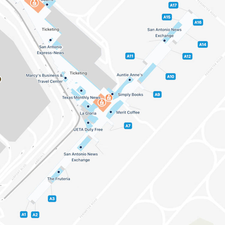 San Antonio Airport Map: Guide to SAT's Terminals - iFLY