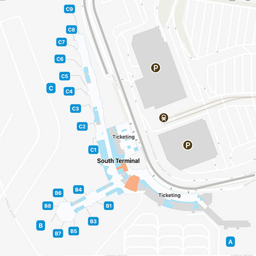Anchorage Airport South Terminal Map & Guide