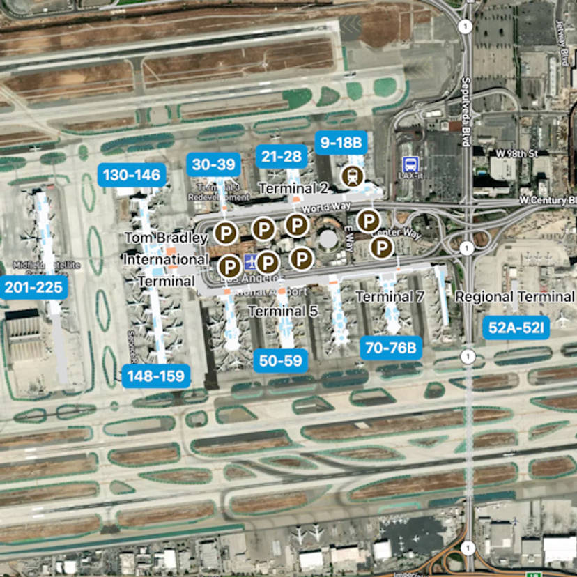 Los Angeles Airport Map: Guide to LAX's Terminals