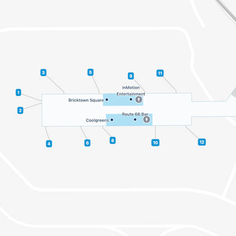Oklahoma City Airport Map Guide To OKC S Terminals Oklahoma Will Rogers World OKC West Concourse
