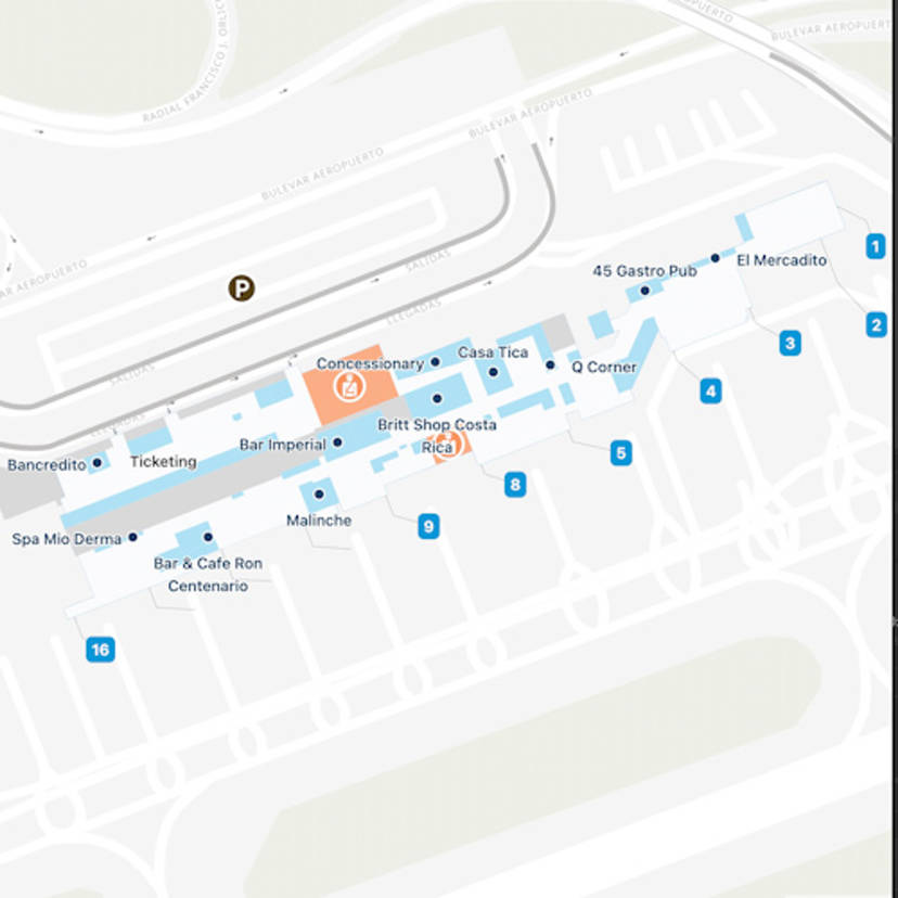 San Jose Santamaria Airport Map: Guide to SJO's Terminals